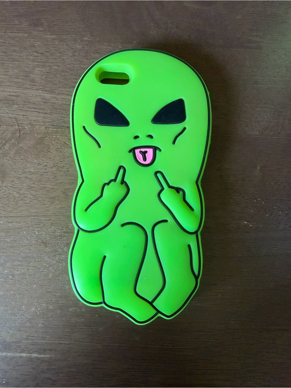 Ripndip Green Alien Silicone Phone Case